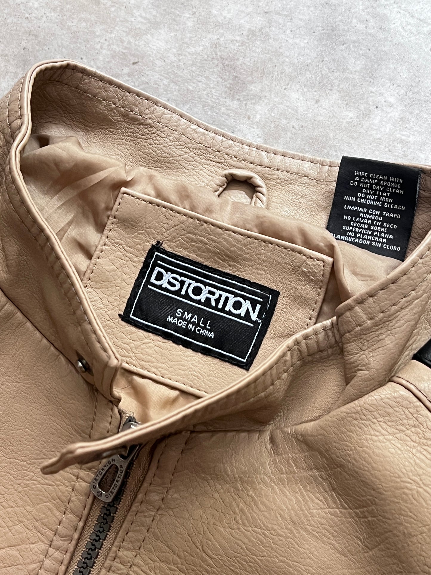 FAUX LEATHER JACKET (S)