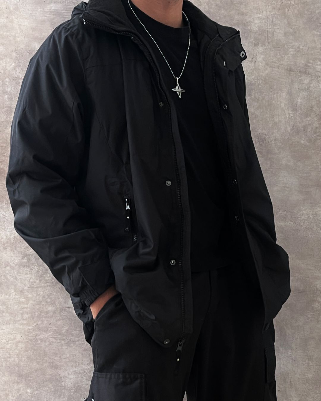 BLCK JACKET WATERPROOF (L)