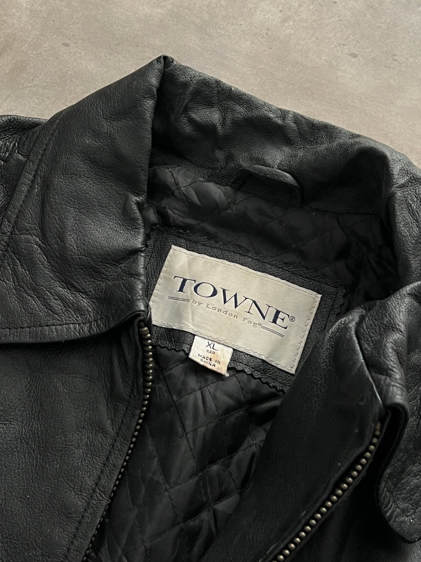 Leather Black Jacket (XL)
