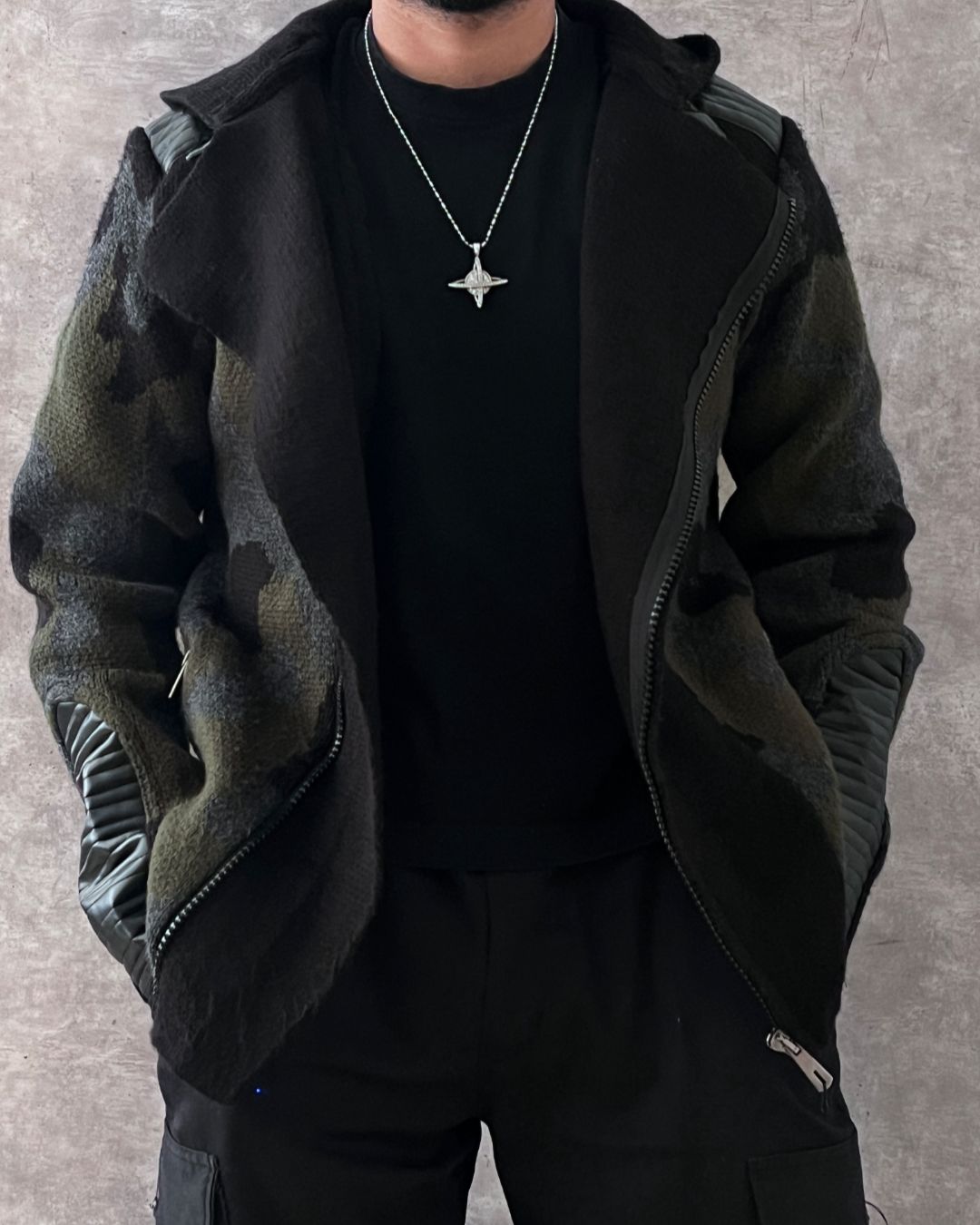 RACER LEATHER JACKET (L)