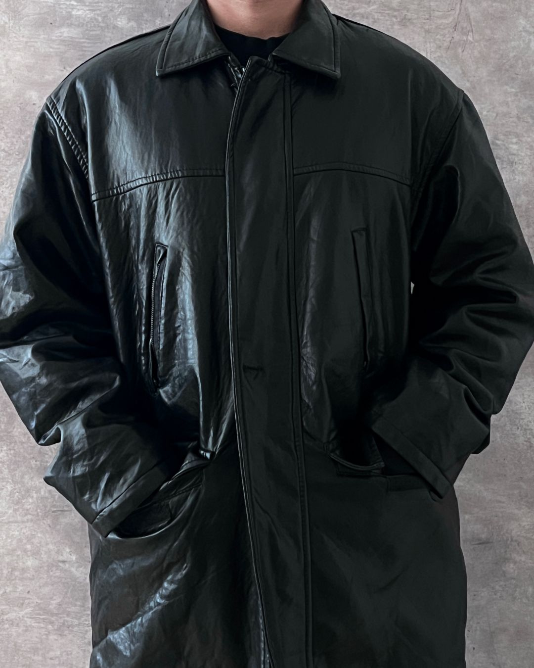 ITALIAN LEATHER JACKT(L)