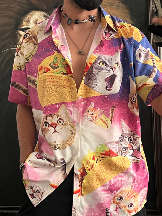 Cat tacos shirt (XL)