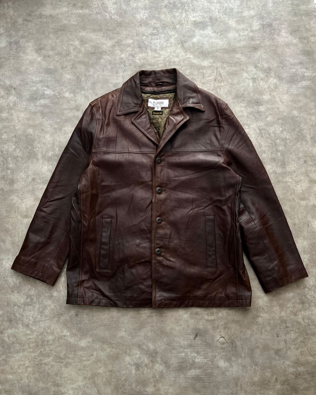 WORK LEATHER JACKT (XL)