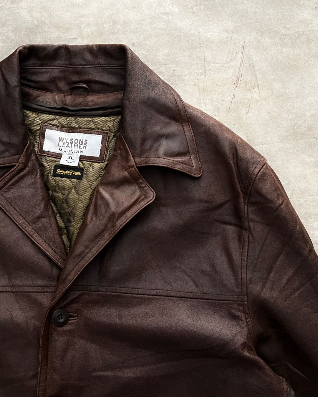 WORK LEATHER JACKT (XL)