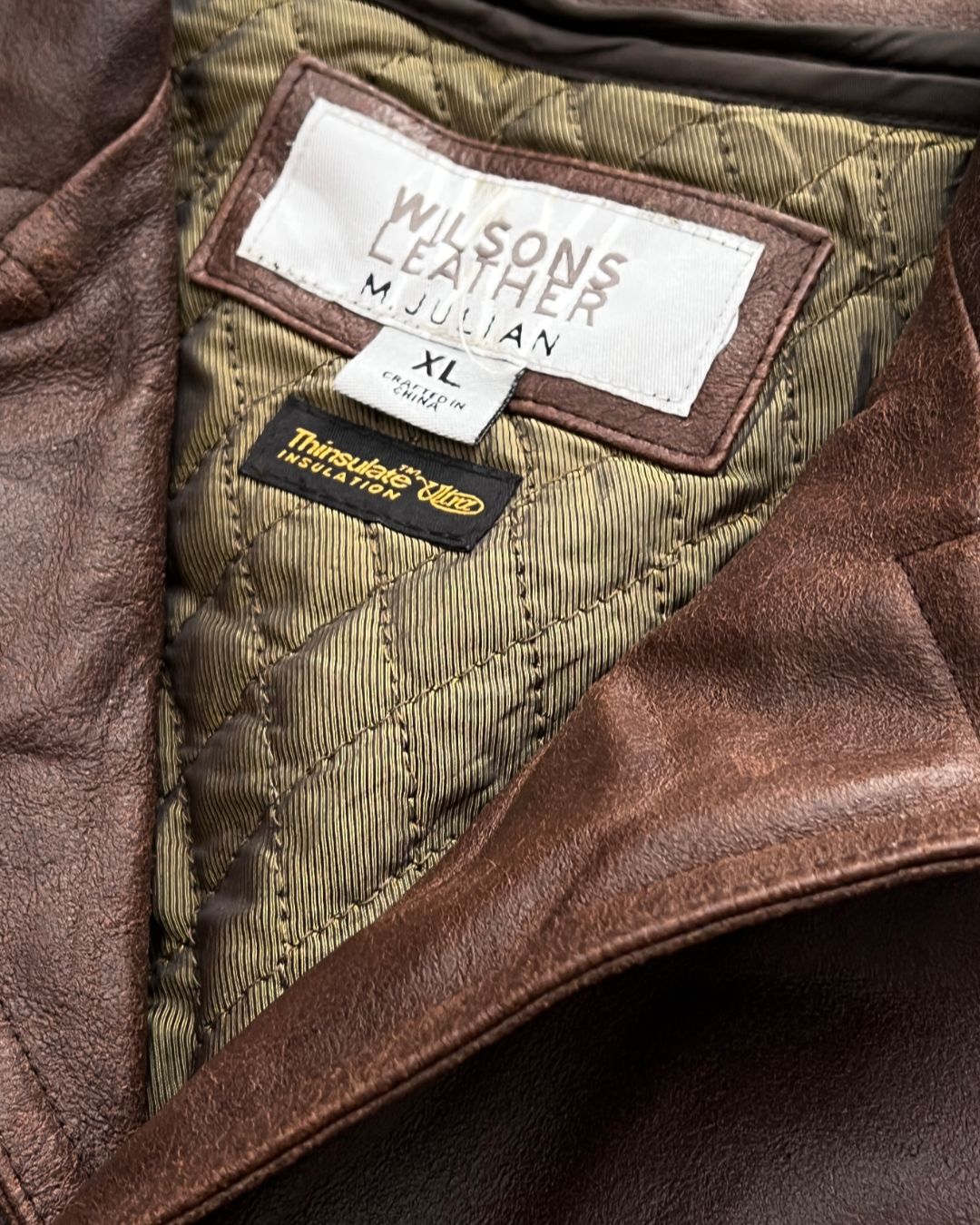 WORK LEATHER JACKT (XL)