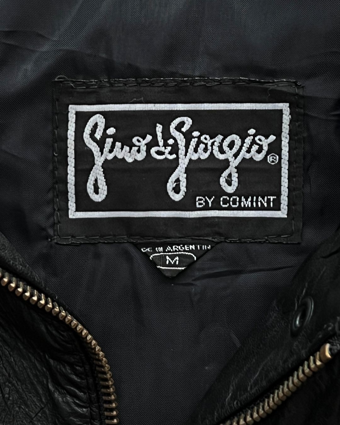 BLCK BOMBER LEATHER JACKET (M)