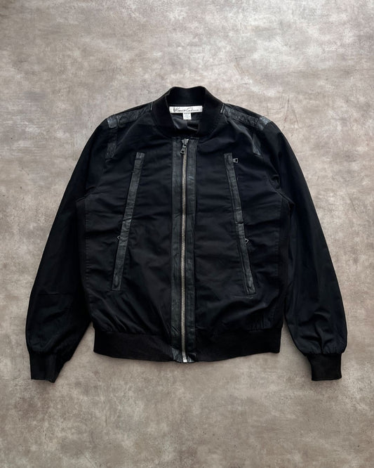 LEATHER BOMBER JACKET (S)