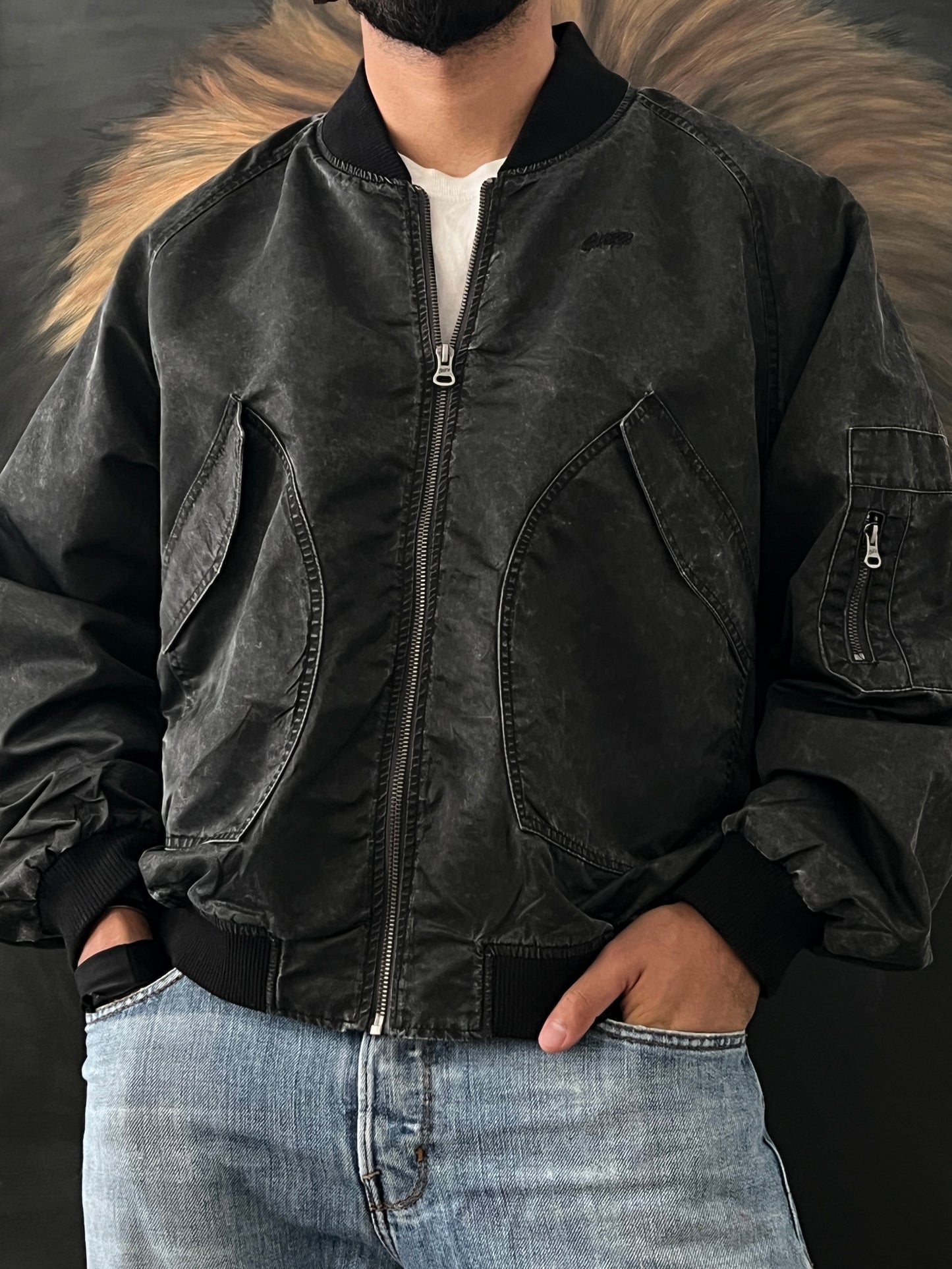 Grunge jacket cropped fit (L)