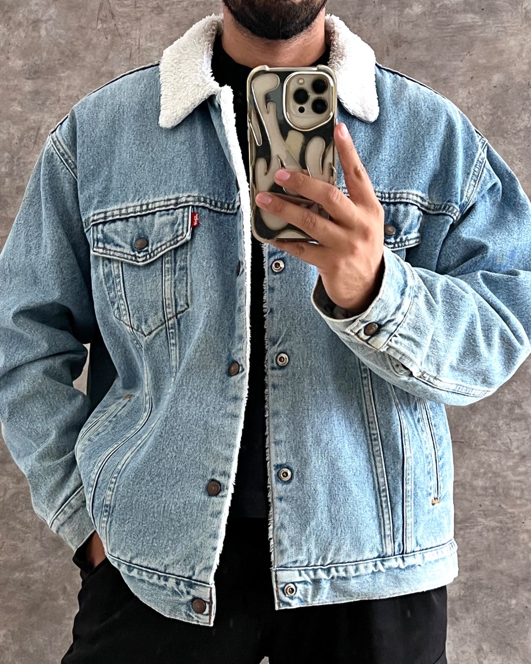 SHERPA TRUCKER DENIM LEVI'S (XL)