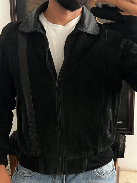 Barcelona Bomber Leather Jacket (S)