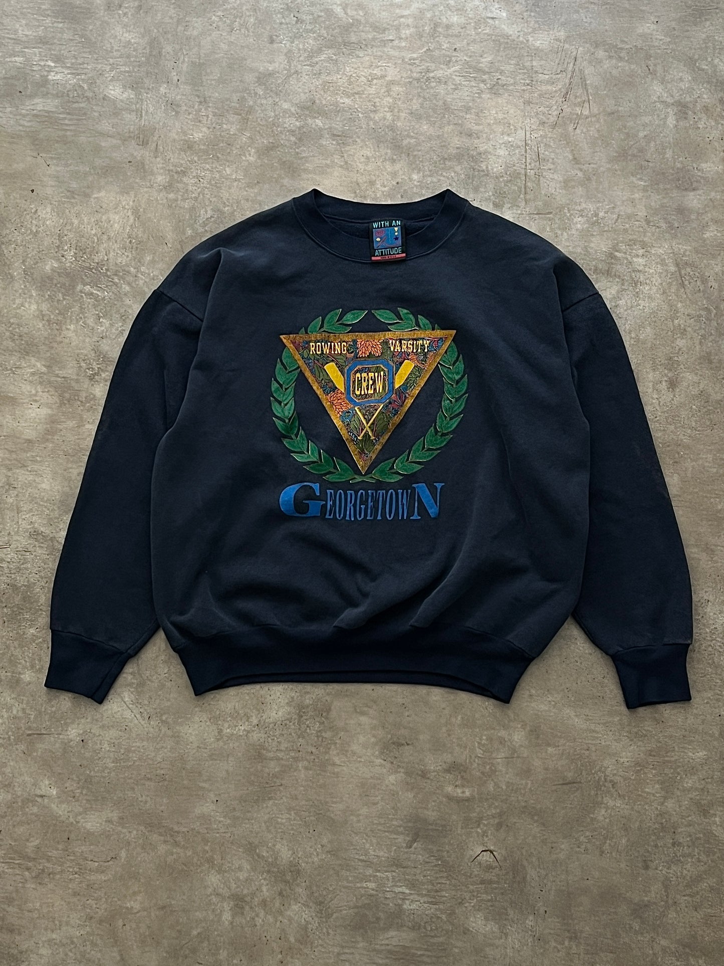 Retro Hoodie Blue (L)