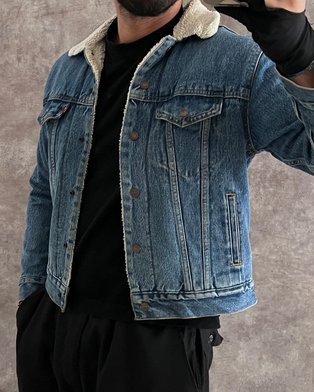 PREMIUM SHERPA TRUCKER DENIM LEVI'S (S)