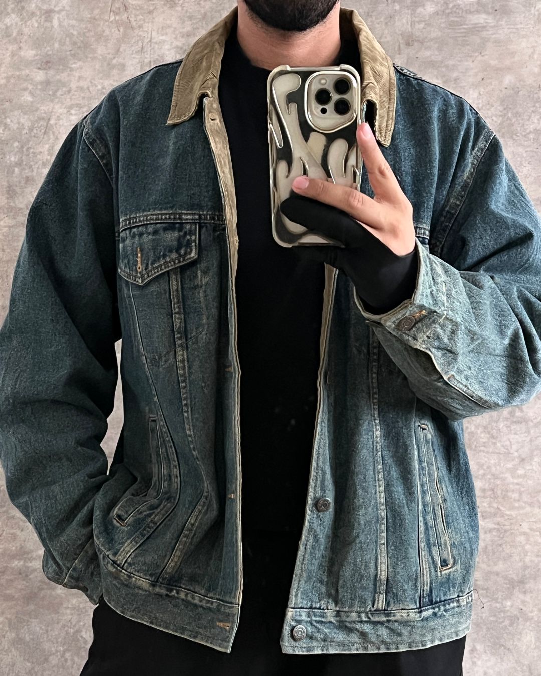 RETRO DENIM JACKET (XL)