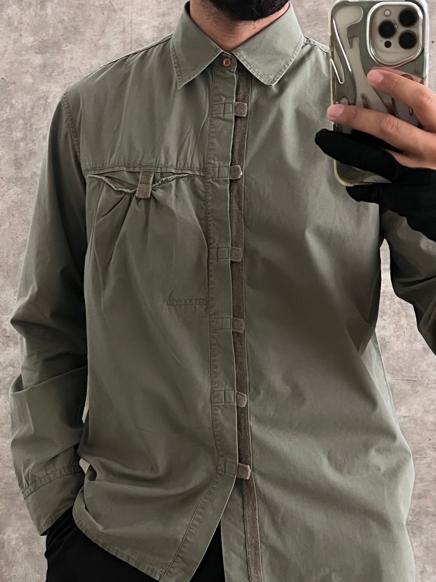 Camisa workwear military-inspired (M)