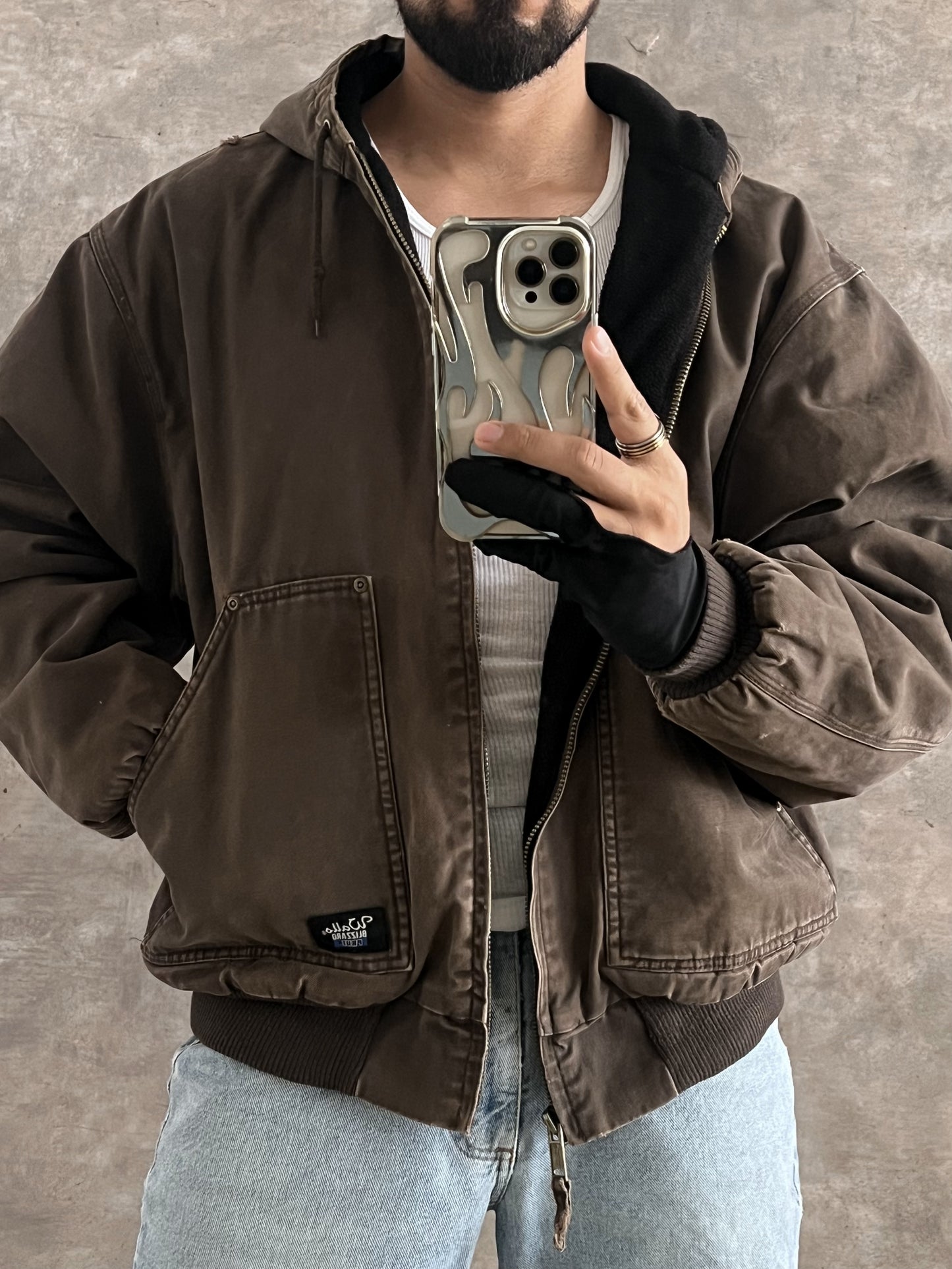 Vintage Brown Work Jacket (XL)