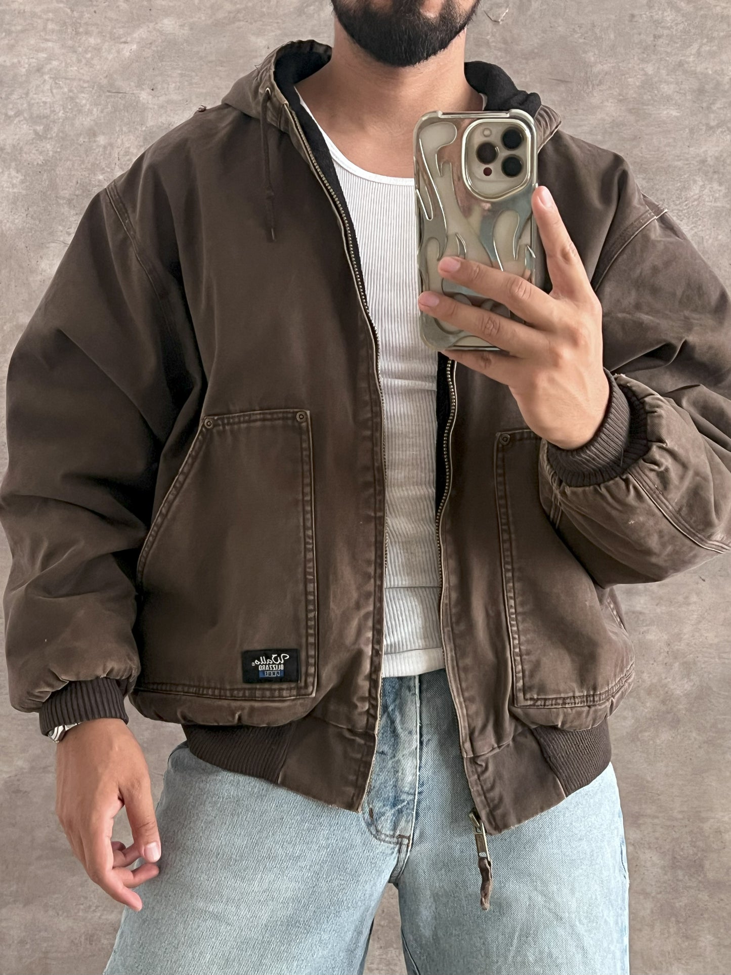 Vintage Brown Work Jacket (XL)
