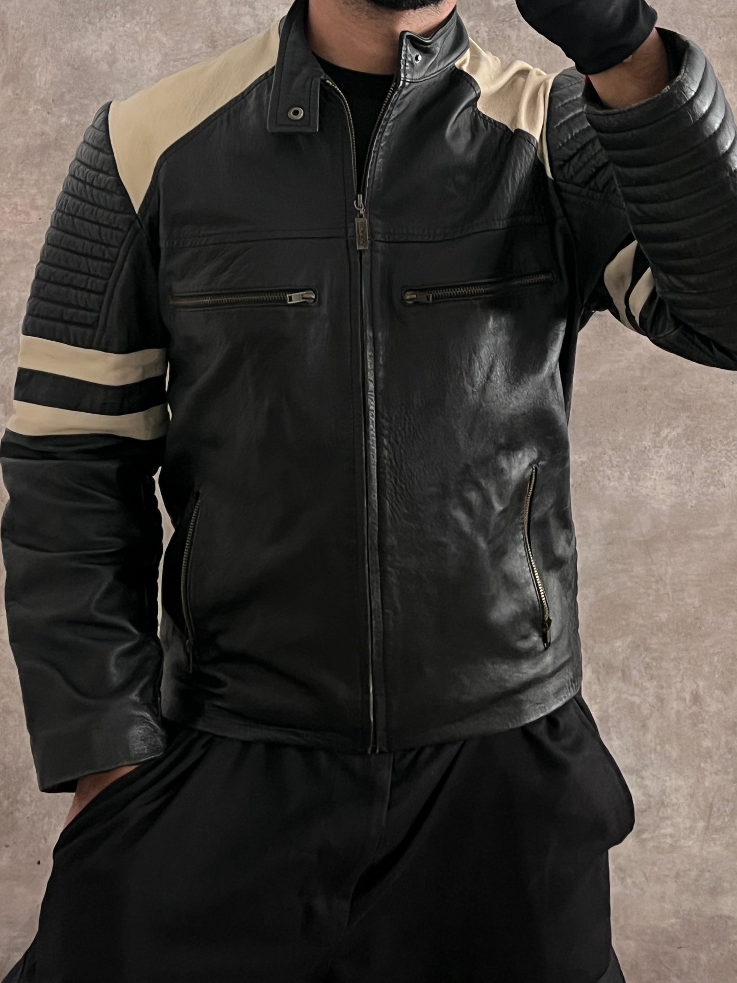 Vintage Leather Jacket (S/M)