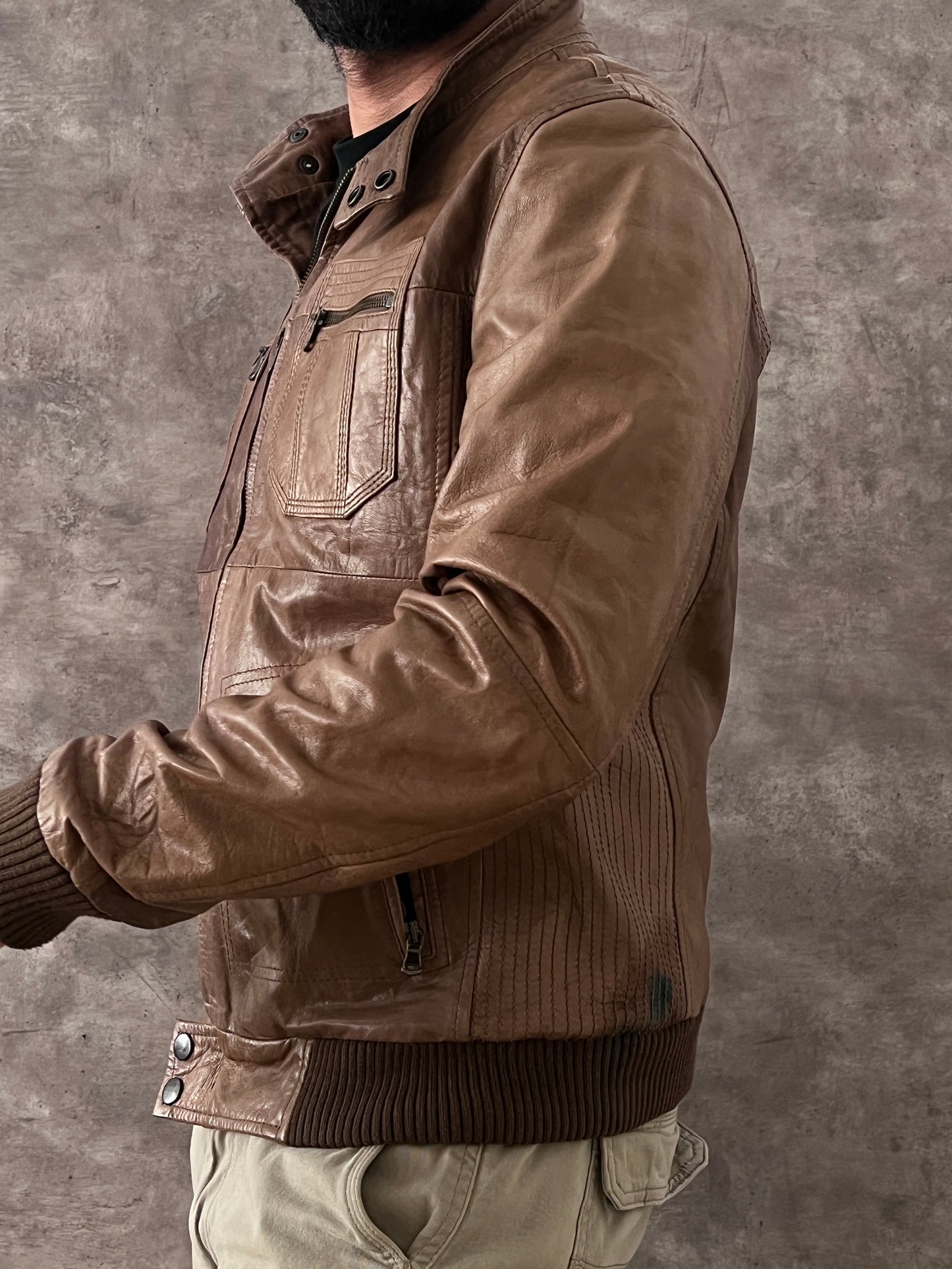 Leather Zara jacket (M)