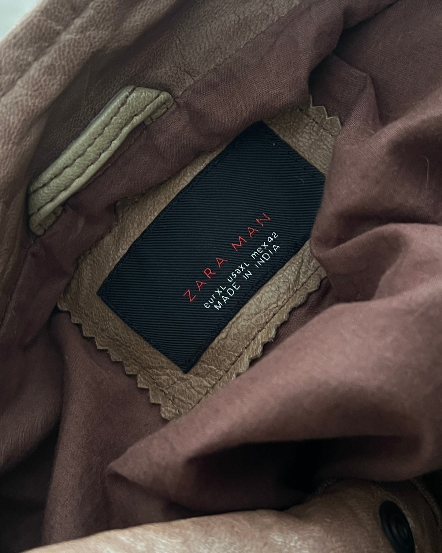 Leather Zara jacket (M)