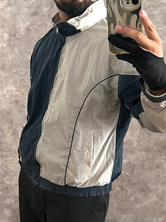 Retro bicolor windbreaker (L)