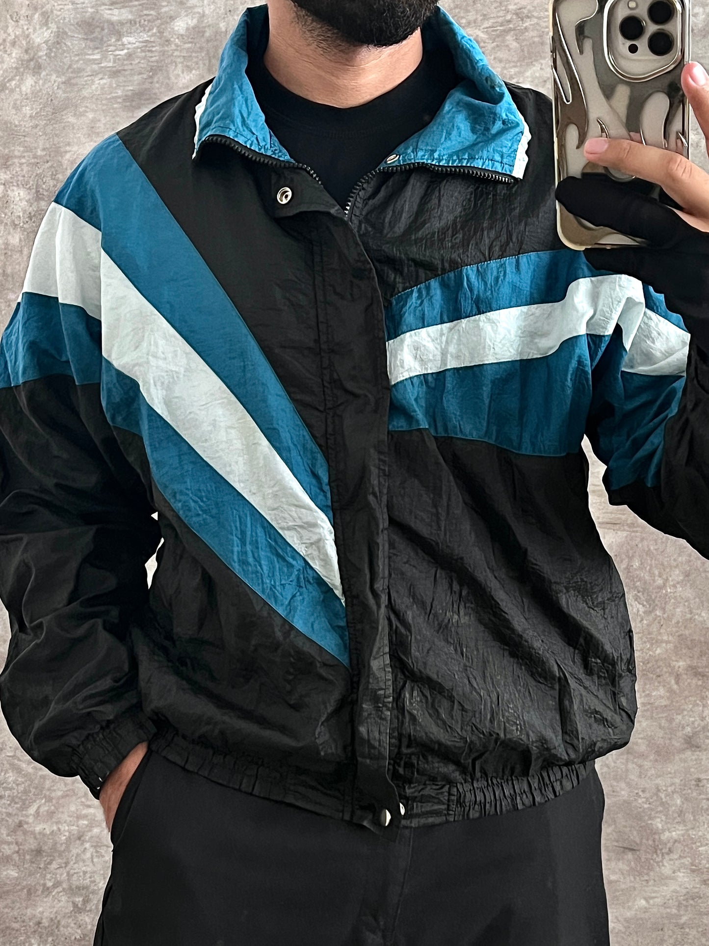 Retro windbreaker (L)