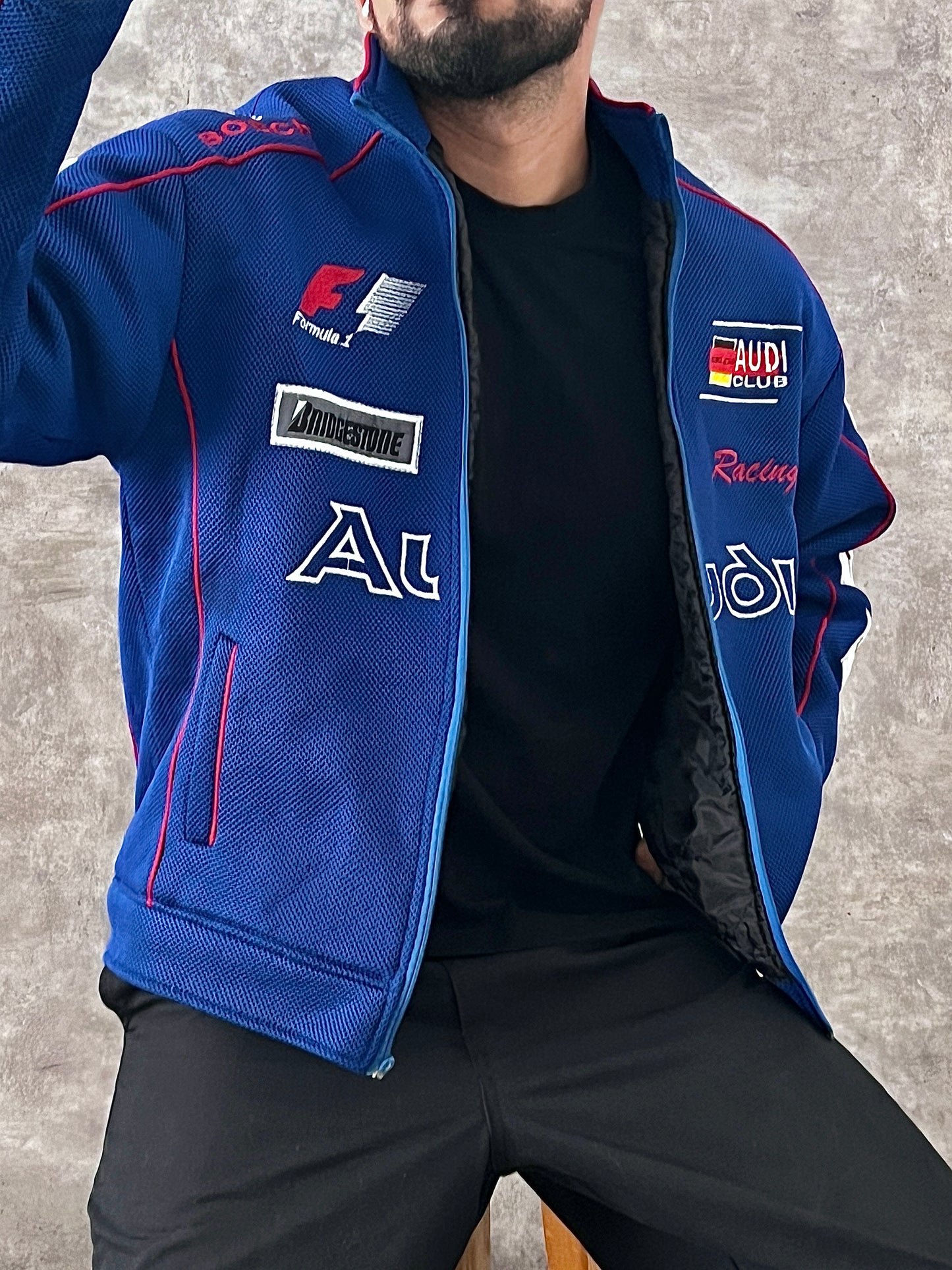 Vintage Racer Blue Jacket (M)