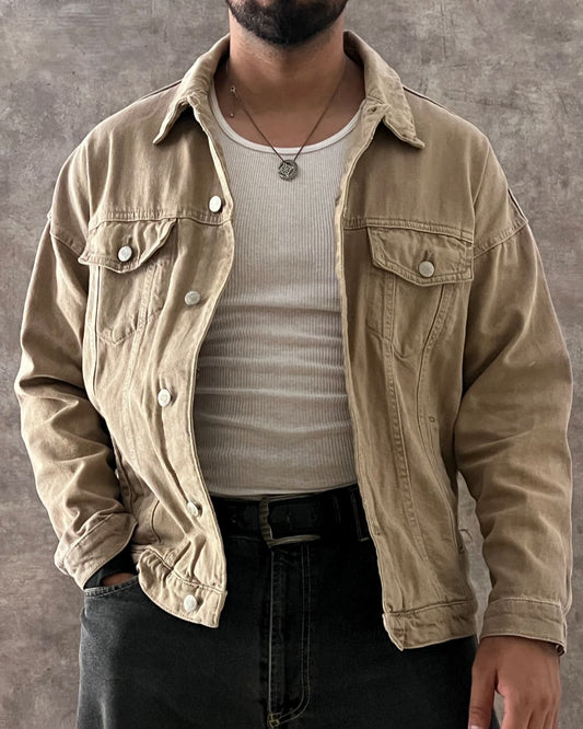 DENIM TRUCKER JACKET PULL&BEAR (M)