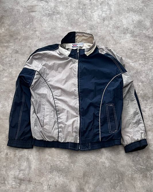 Retro bicolor windbreaker (L)