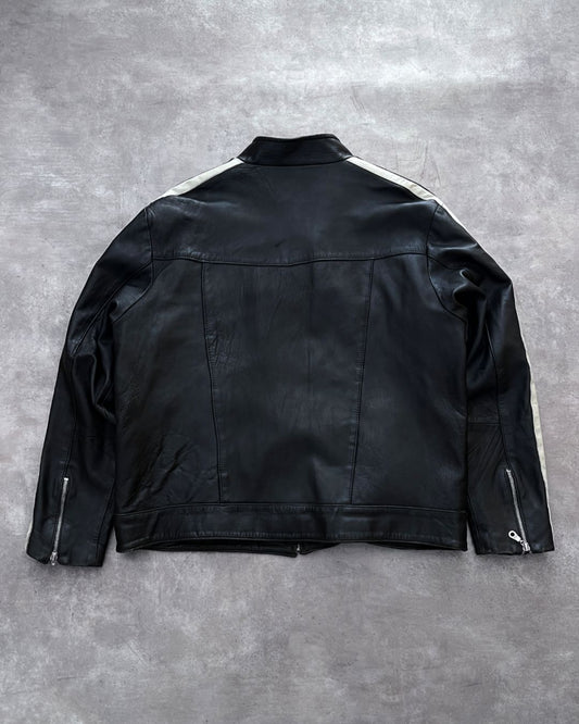 LEATHER JACKT BLCK (M)