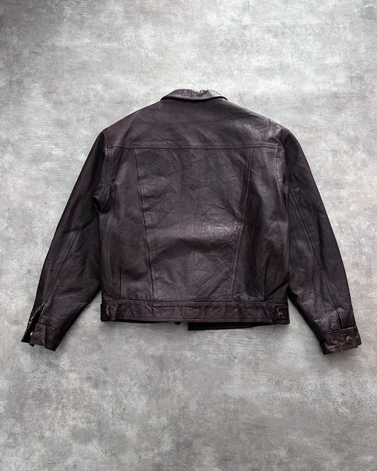 LEATHER JACKET BOXY FIT (M)
