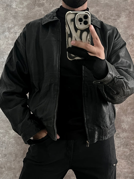 Vintage Cowboy Leather Jacket (L)