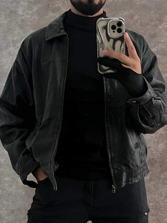 Vintage Cowboy Leather Jacket (L)