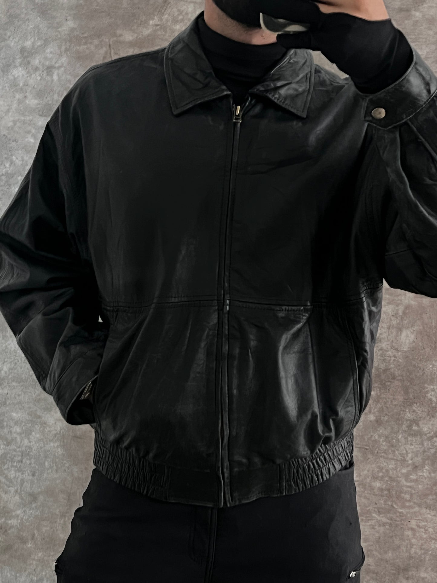Vintage Cowboy Leather Jacket (L)