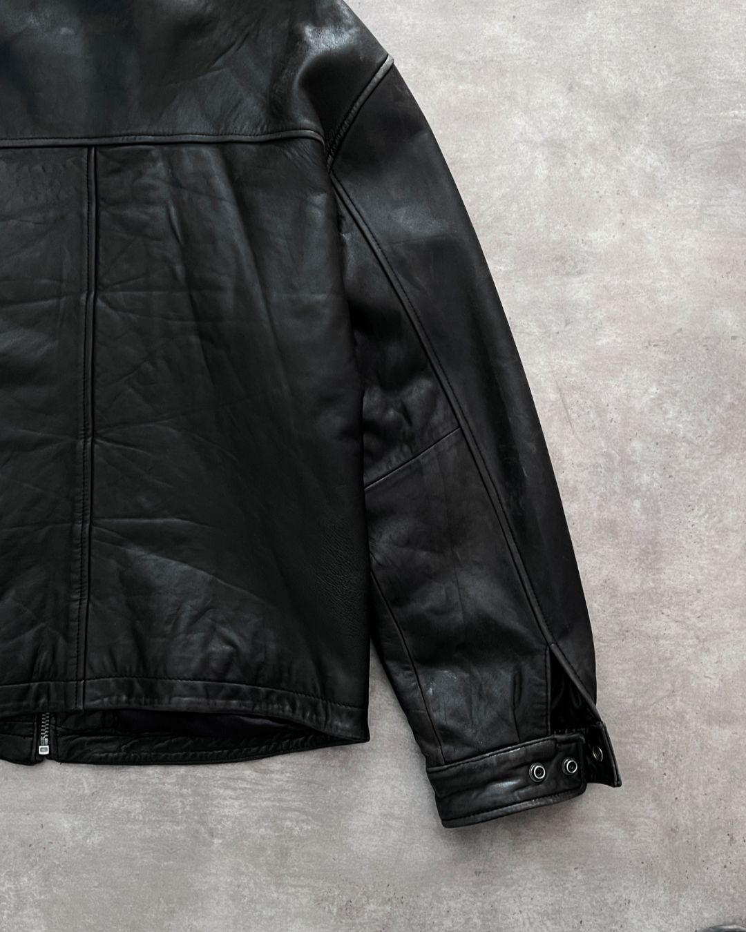 VINTAGE LAMBSKIN LEATHER JACKT (S)