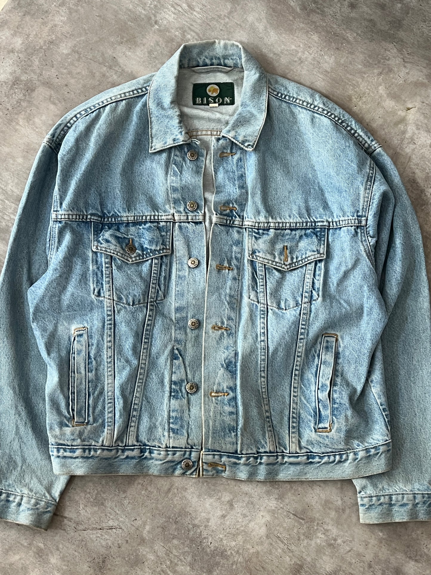 Vintage Denim Jacket Bison (L)