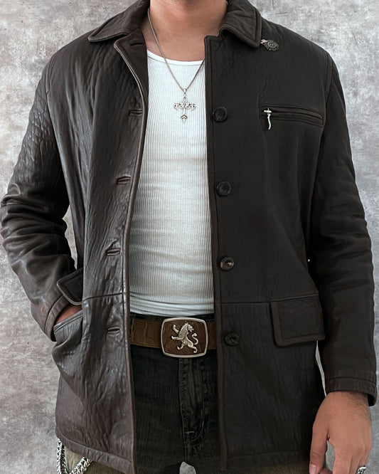 911 LAMBSKIN LEATHER JACKET (S)
