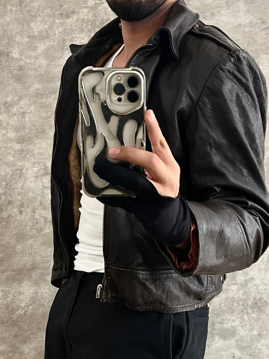 Bomber Leather Vintage Jacket (S)