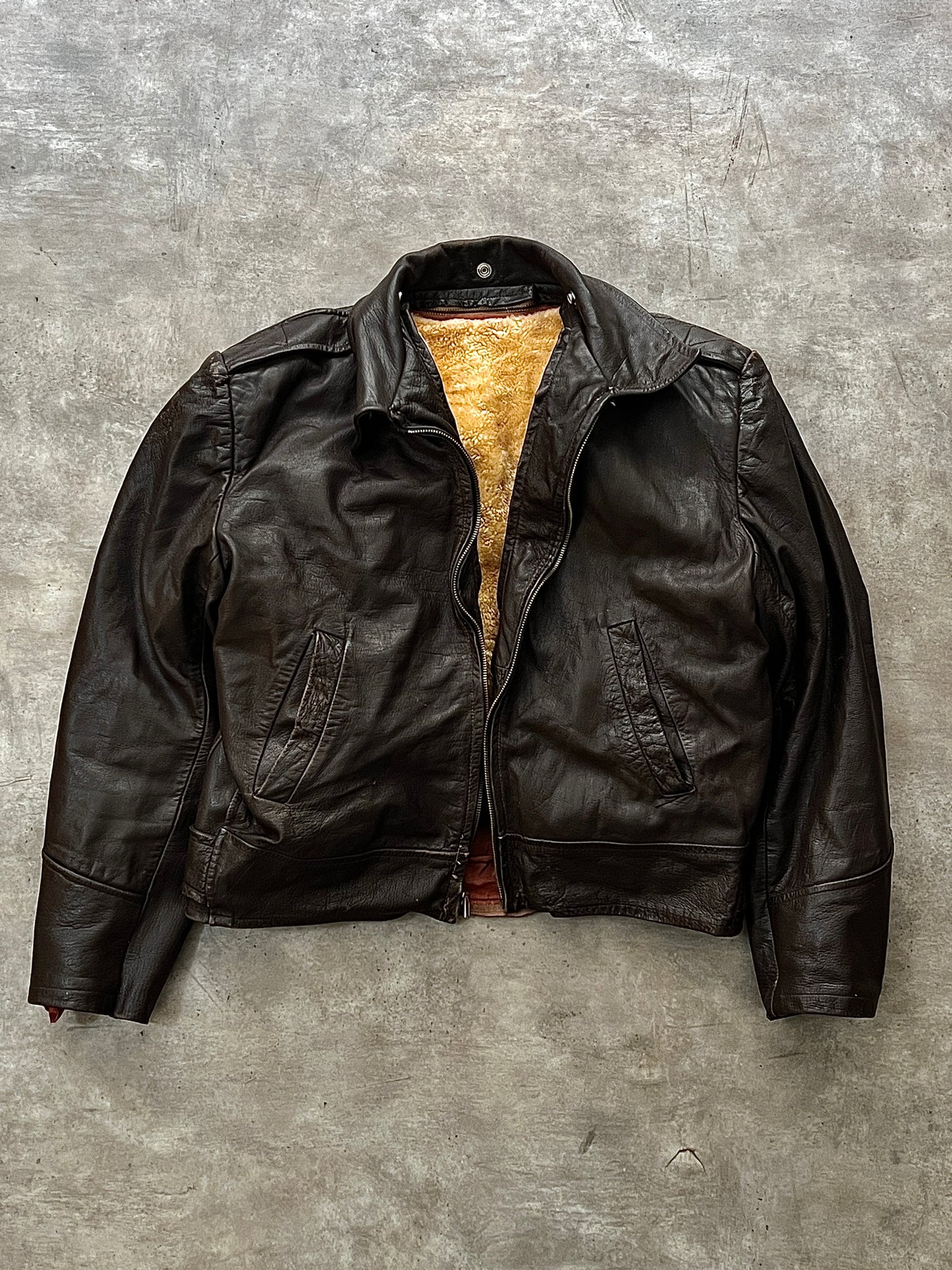 Bomber Leather Vintage Jacket (S)