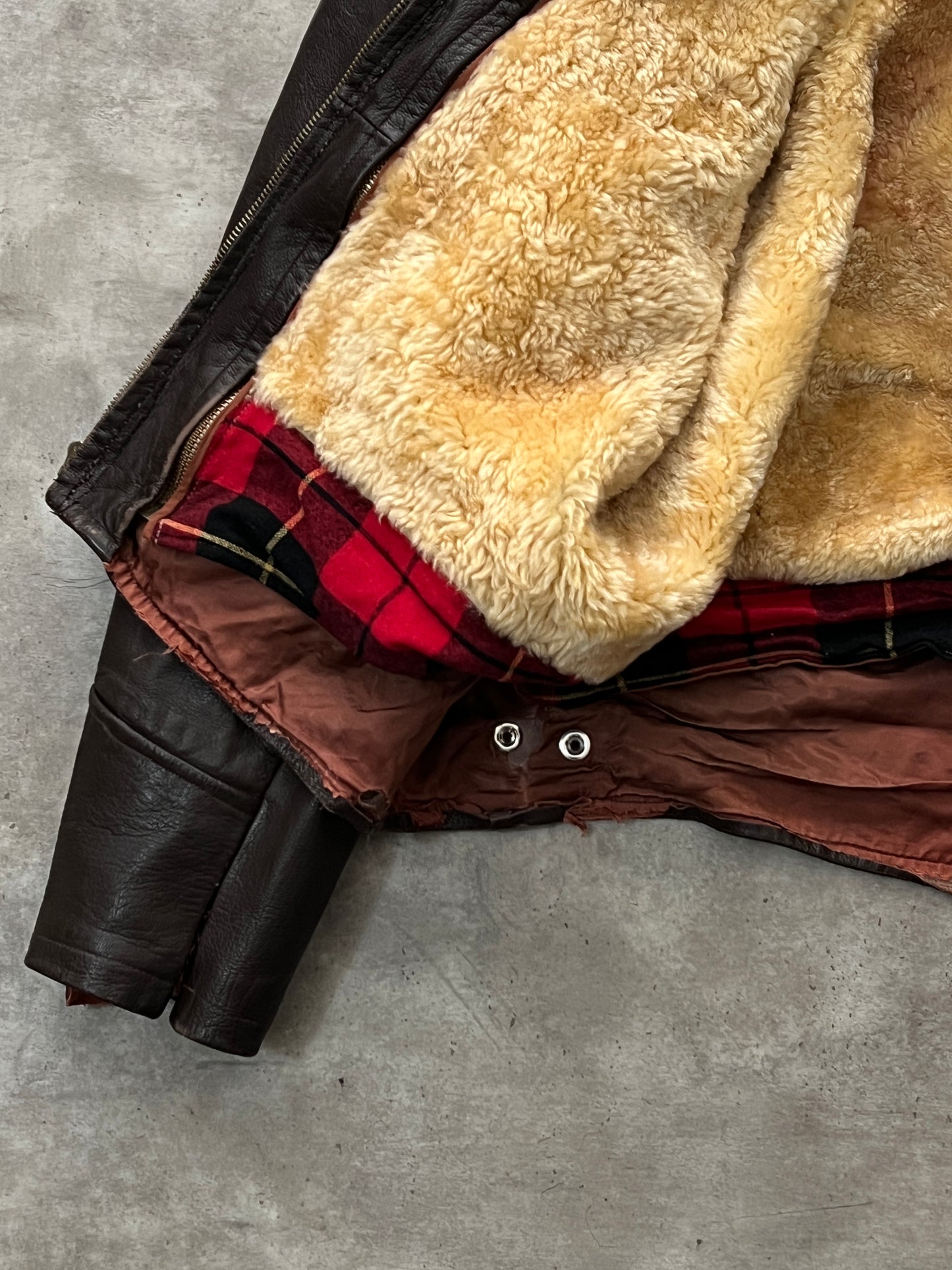 Bomber Leather Vintage Jacket (S)