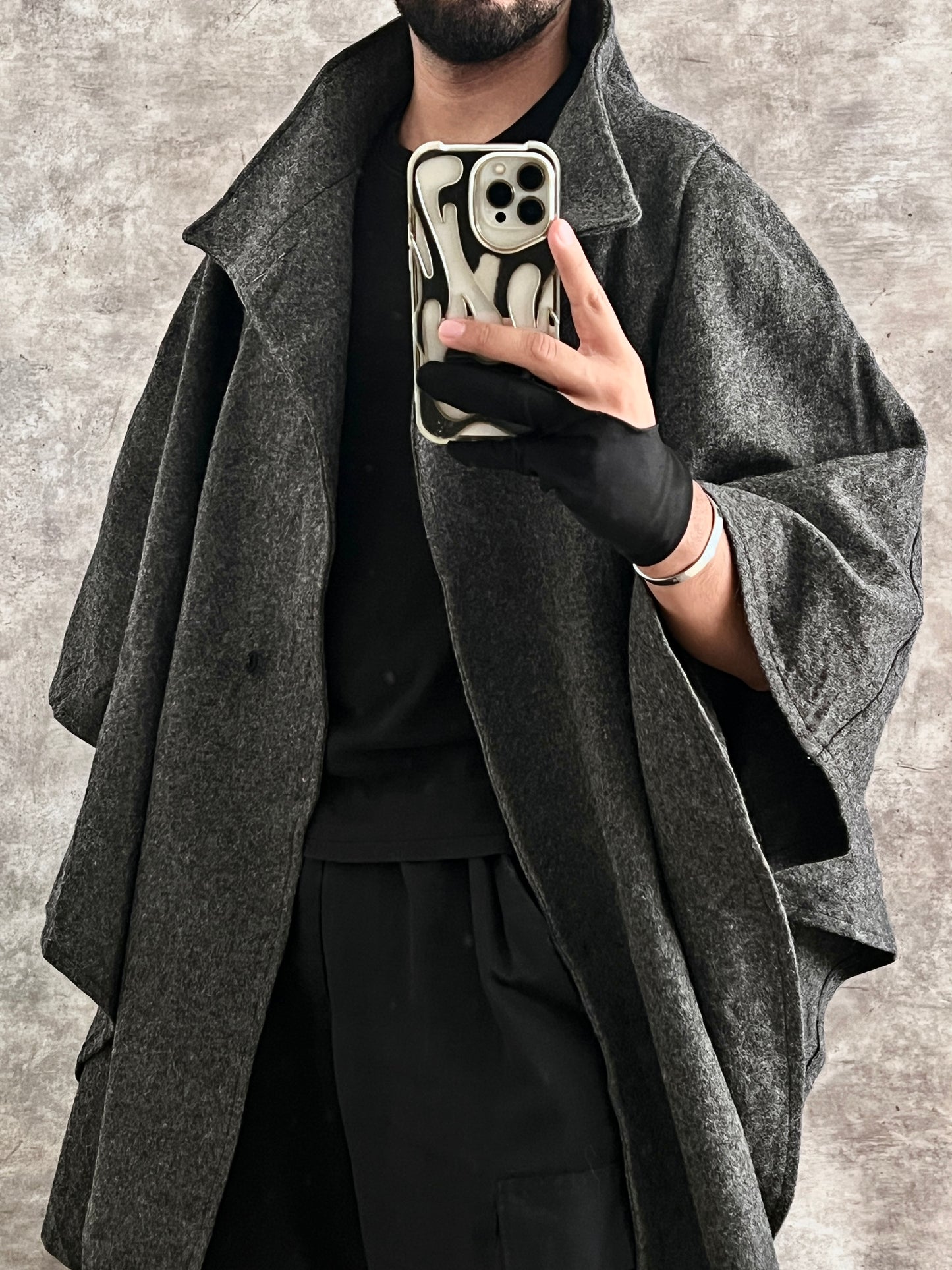 Capa Gris de Wool (Unitalla)