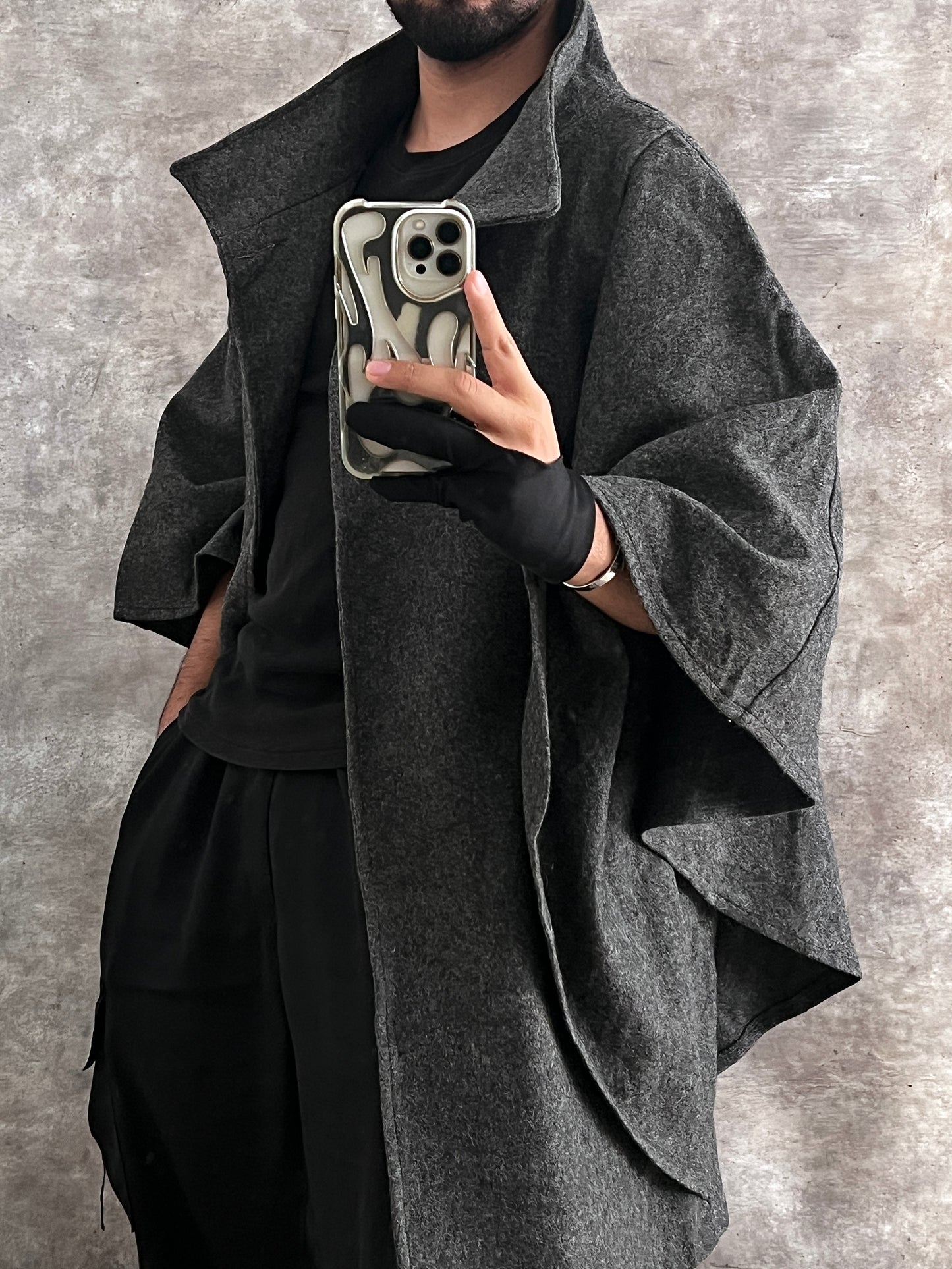 Capa Gris de Wool (Unitalla)
