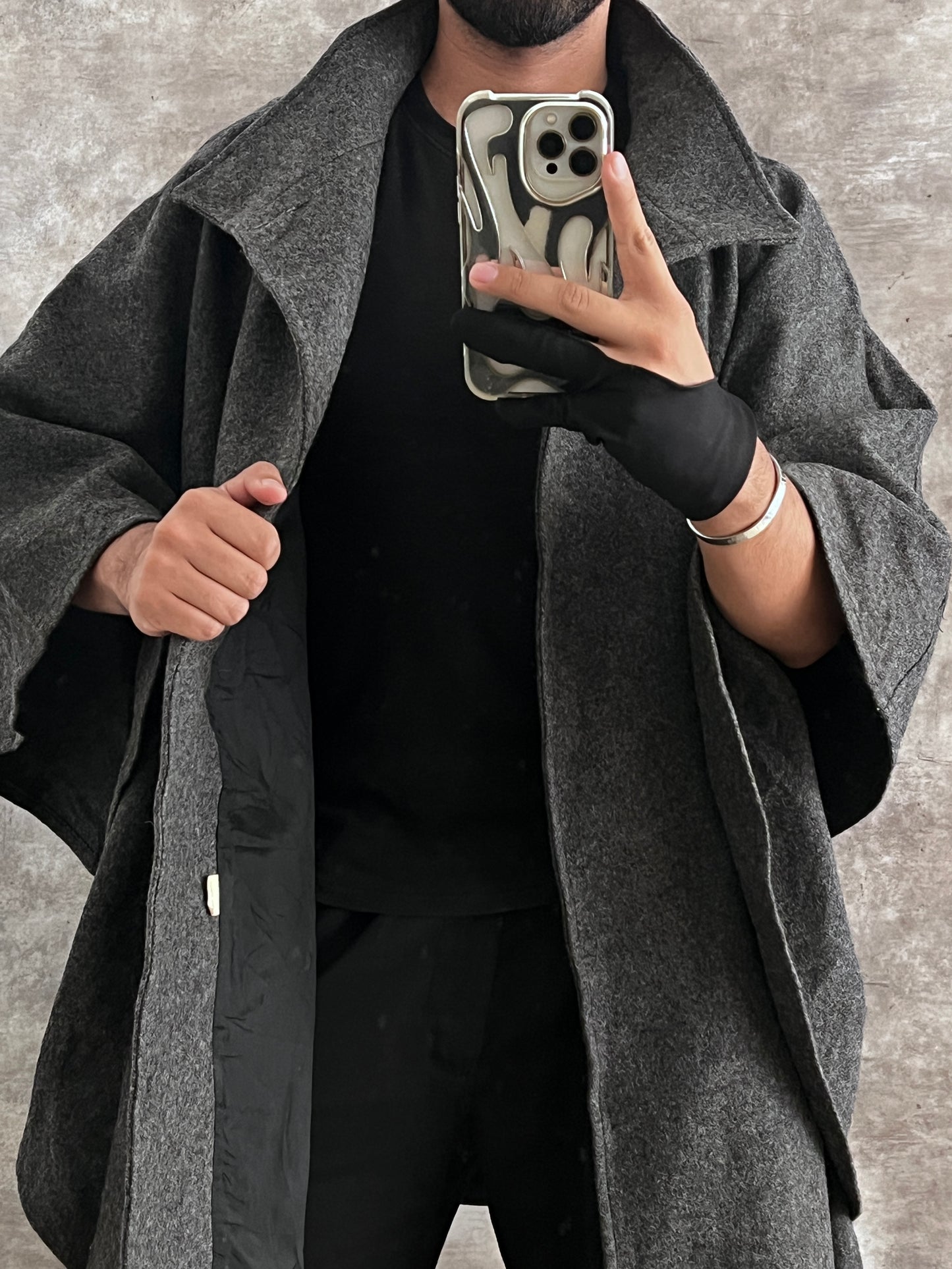 Capa Gris de Wool (Unitalla)