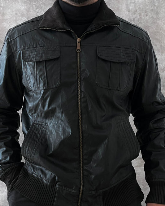 BERSHKA LEATHER JACKET (L)