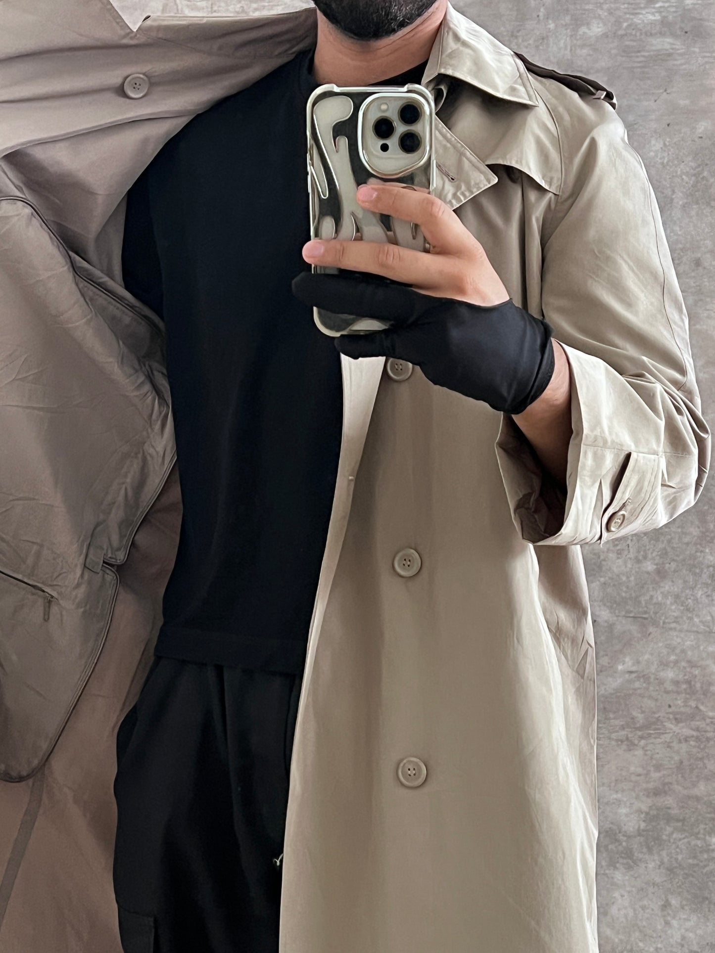 Gabardina hecha en Korea (M)