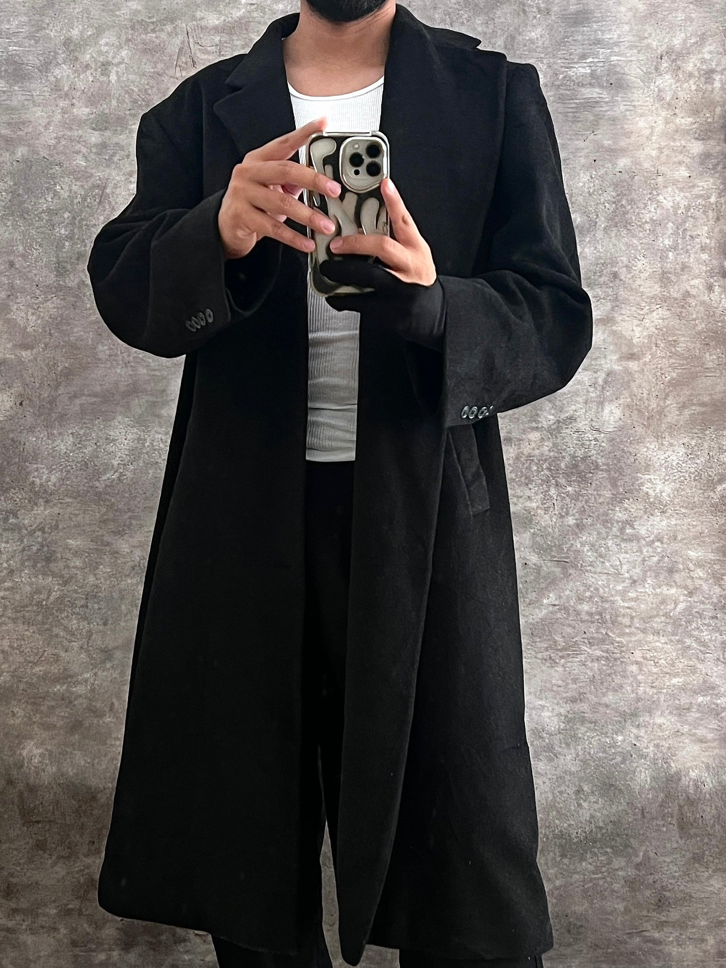 Gabardina abrigo (XL)