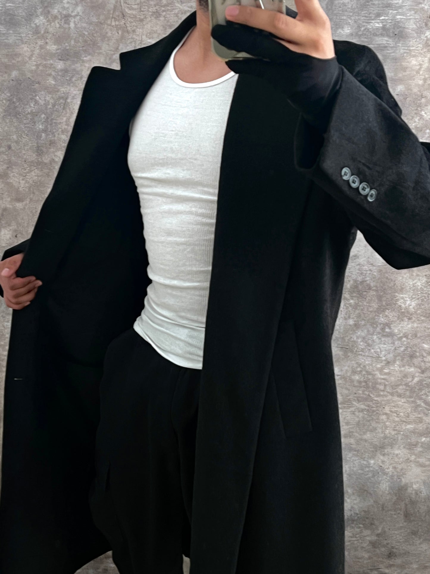 Gabardina abrigo (XL)