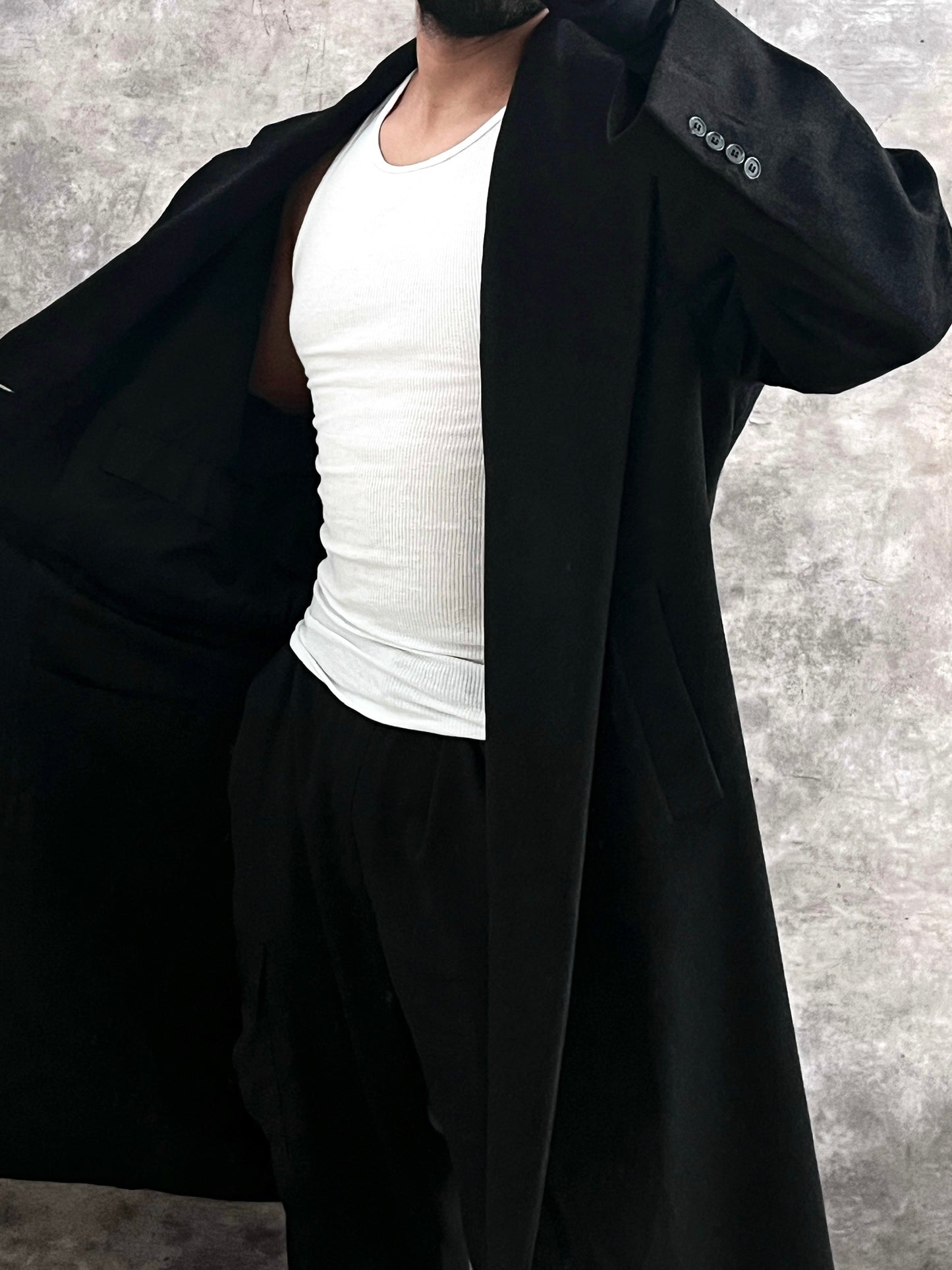 Gabardina abrigo (XL)