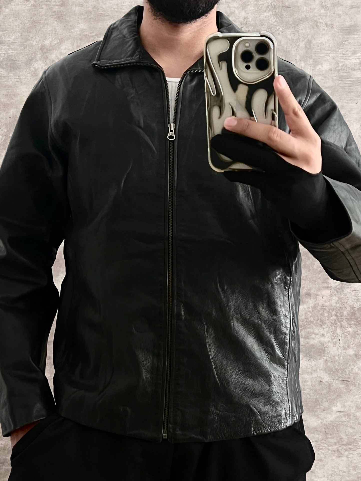 GAP Leather Jacket (L)