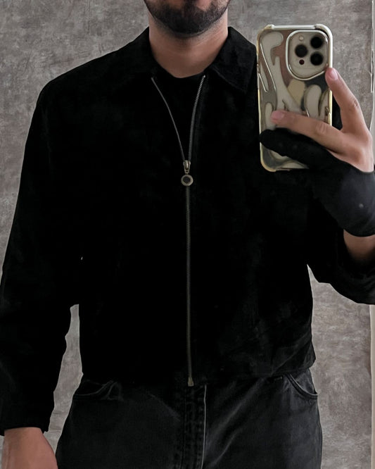 BLACK LEATHER JACKET (S)