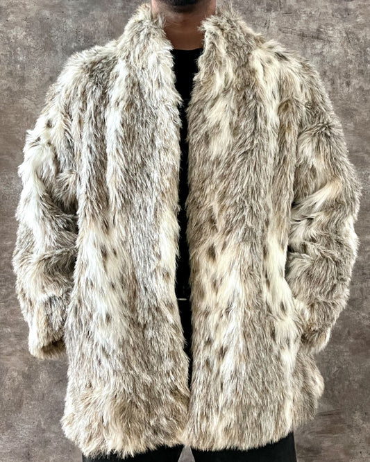 FAUX FUR COAT (L)